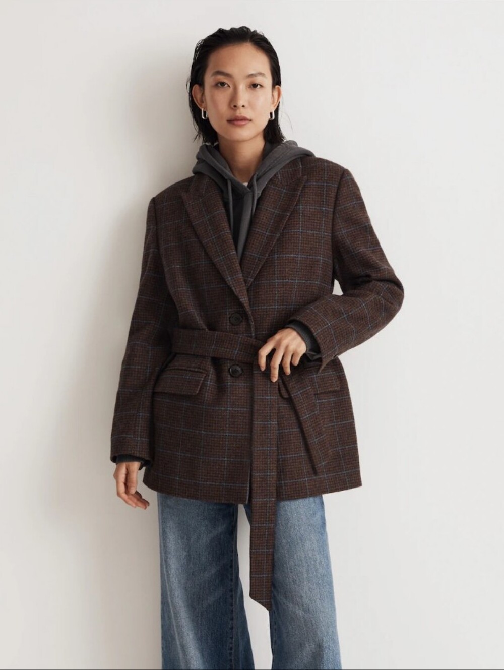 Madewell The Bedford Oversized Belted Blazer